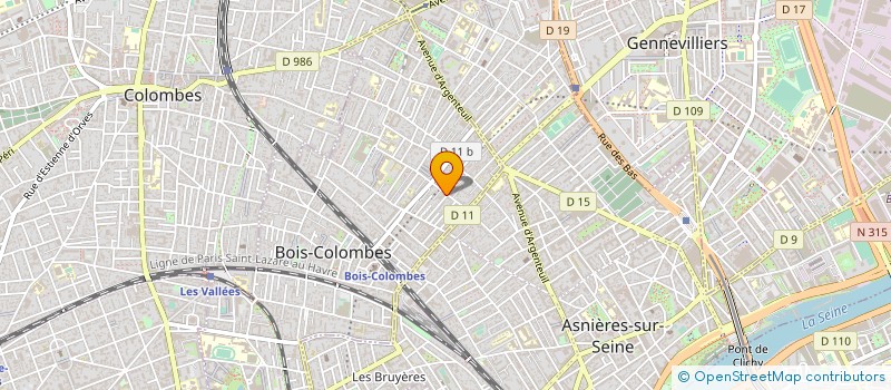 localisation de l'entreprise OPUSARTIS à BOIS-COLOMBES