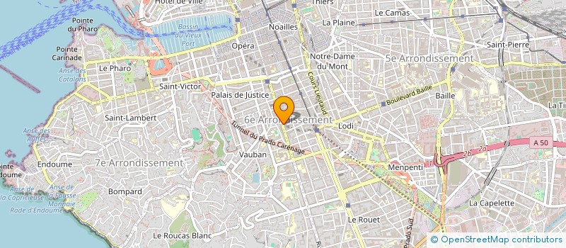 localisation de l'entreprise OPUSCULE - GTB COLLECTION  MARSEILLE