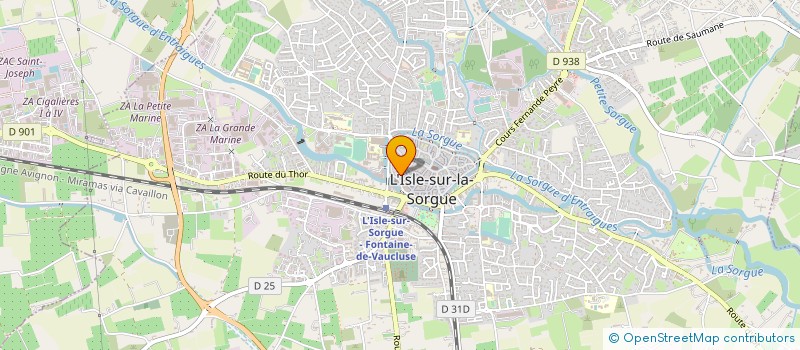localisation de l'entreprise OPUSCULUM 84 à L'ISLE-SUR-LA-SORGUE