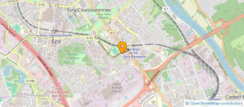 localisation de l'entreprise OPYERF à EVRY-COURCOURONNES