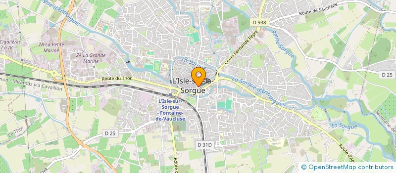 localisation de l'entreprise OR  L'ISLE-SUR-LA-SORGUE