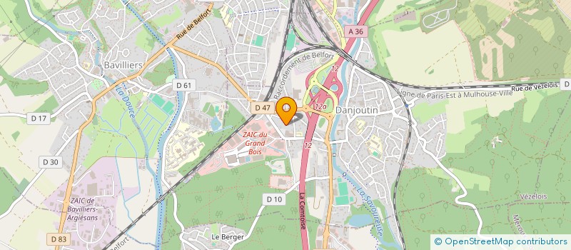 localisation de l'entreprise OR  DANJOUTIN