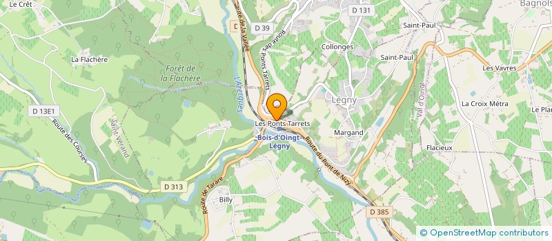 localisation de l'entreprise OR ET CA à LEGNY