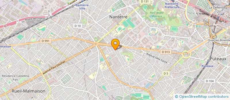 localisation de l'entreprise OR-IV-BAT à NANTERRE