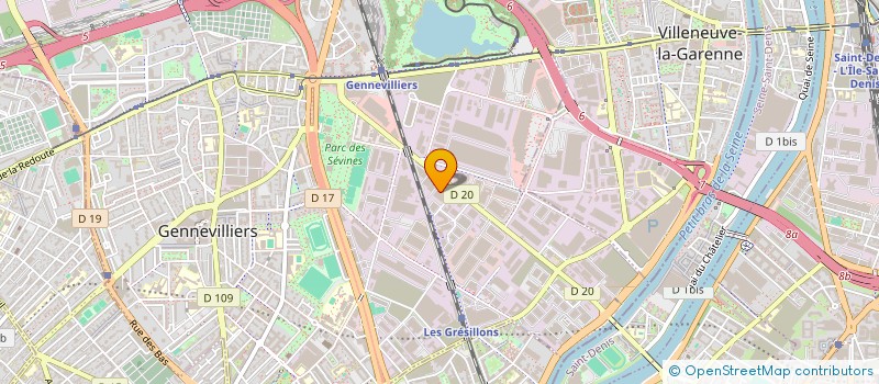 localisation de l'entreprise OR-LI INTERNATIONAL à GENNEVILLIERS
