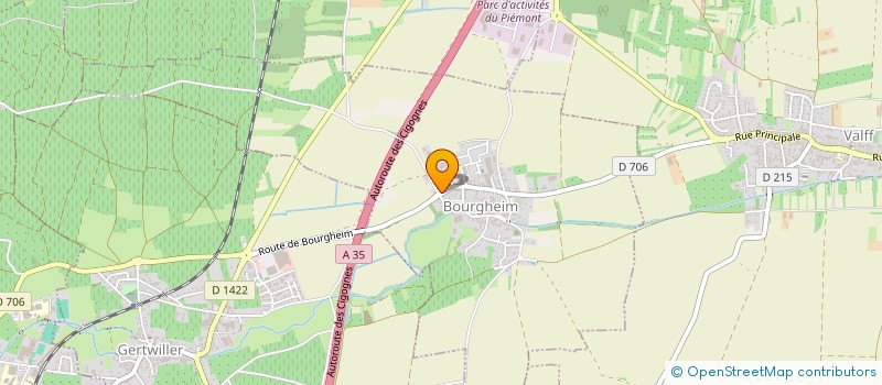 localisation de l'entreprise OR & LYS à BOURGHEIM