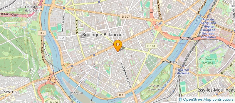 localisation de l'entreprise OR & PIERRE à BOULOGNE-BILLANCOURT