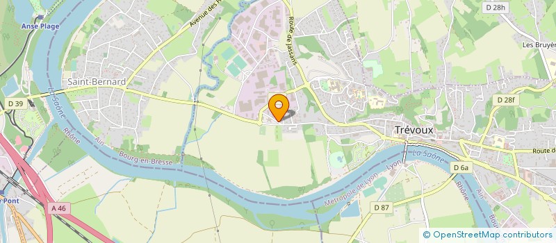 localisation de l'entreprise ORA à TREVOUX
