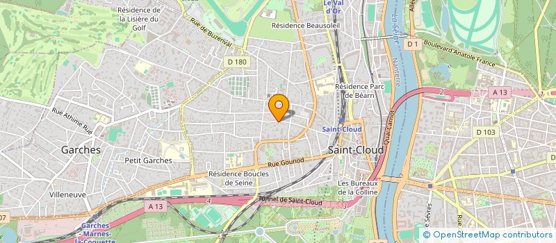 localisation de l'entreprise ORA à SAINT-CLOUD
