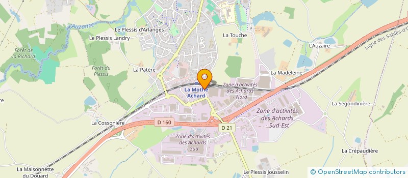 localisation de l'entreprise ORA à LES ACHARDS