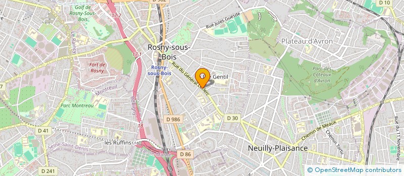 localisation de l'entreprise ORA à ROSNY-SOUS-BOIS