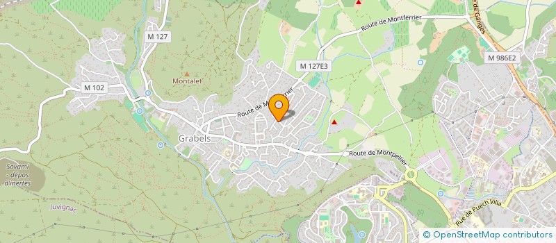 localisation de l'entreprise ORA  GRABELS