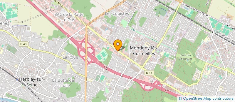 localisation de l'entreprise ORA à MONTIGNY-LES-CORMEILLES