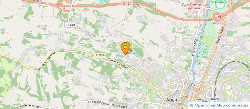 localisation de l'entreprise ORA  AUCH