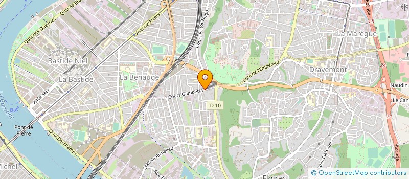 localisation de l'entreprise ORA CAFES  CENON