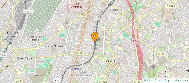 localisation de l'entreprise ORA ET LABORA- PRIE ET TRAVAILLE  CACHAN