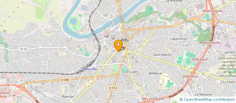 localisation de l'entreprise ORA FOOD à ALBI