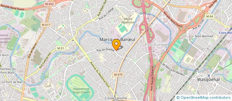 localisation de l'entreprise ORA VENETICA à MARCQ-EN-BARŒUL