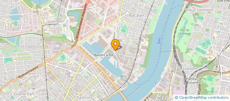 localisation de l'entreprise ORAA. à BORDEAUX