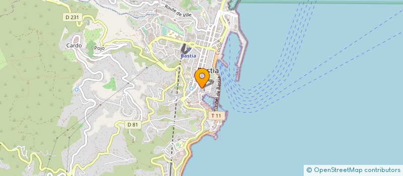 localisation de l'entreprise ORAC à BASTIA