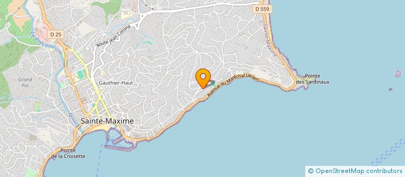 localisation de l'entreprise ORACALI à SAINTE-MAXIME