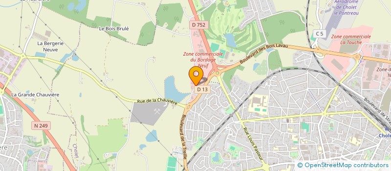 localisation de l'entreprise ORACE à ANGERS