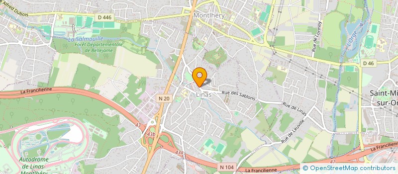 localisation de l'entreprise ORACE COMMUNICATION à LINAS
