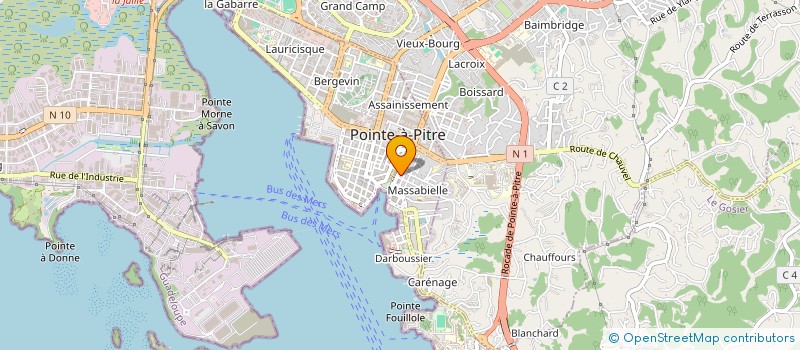 localisation de l'entreprise ORACLE à POINTE-A-PITRE