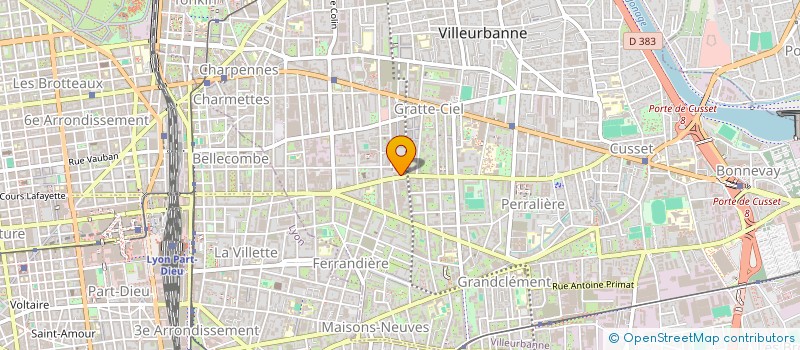 localisation de l'entreprise ORACLE CONSULTING  VILLEURBANNE