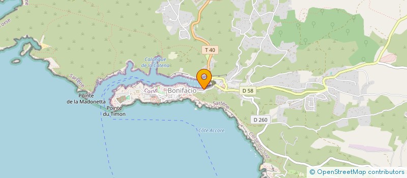 localisation de l'entreprise ORAE  BONIFACIO