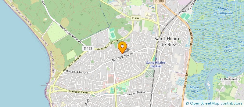 localisation de l'entreprise ORAE  SAINT-HILAIRE-DE-RIEZ