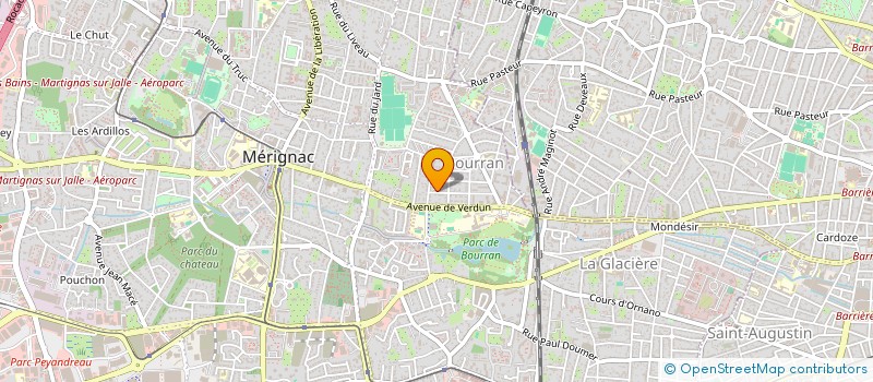 localisation de l'entreprise ORAE GEOPOLITIQUE  MERIGNAC