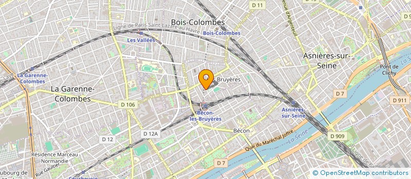 localisation de l'entreprise ORAFO à ASNIERES-SUR-SEINE
