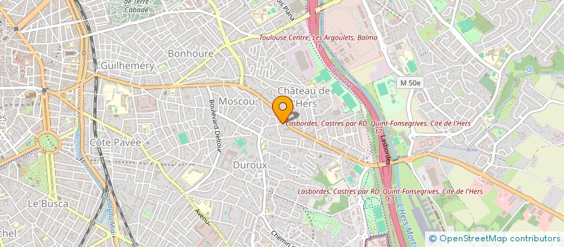 localisation de l'entreprise ORAGEMMES  TOULOUSE