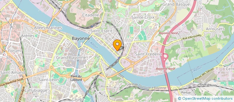 localisation de l'entreprise ORAI ANIMATION CULTURELLE ET SOCIALE à BAYONNE