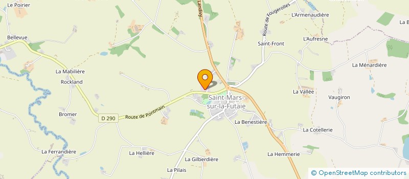 localisation de l'entreprise ORAIN TP  ST MARS SUR LA FUTAIE