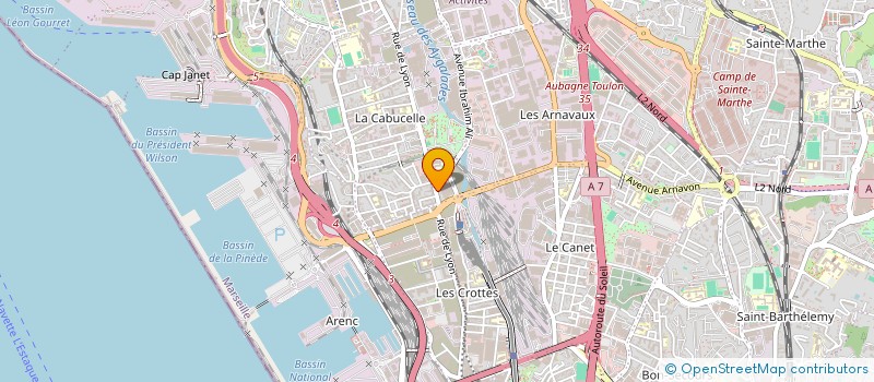 localisation de l'entreprise ORAL à MARSEILLE
