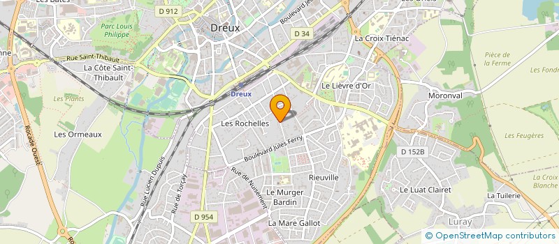 localisation de l'entreprise ORAL DENTAIRE à DREUX