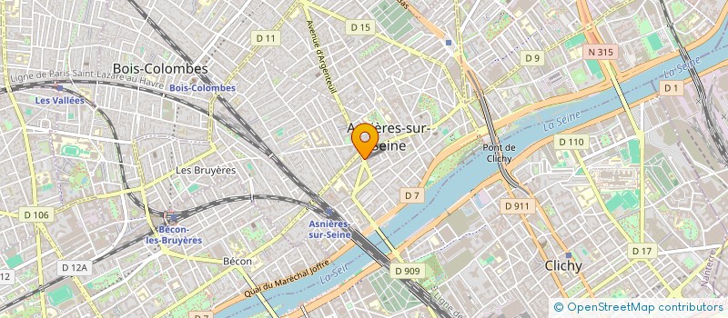 localisation de l'entreprise ORALAV  ASNIERES-SUR-SEINE