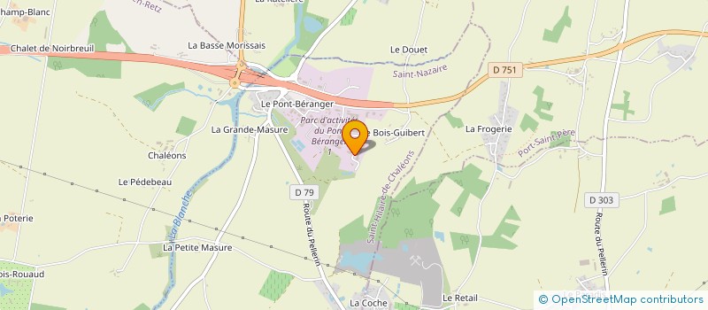 localisation de l'entreprise ORALIANS  SAINT-HILAIRE-DE-CHALEONS