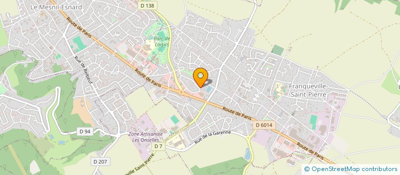 localisation de l'entreprise ORALITE ALIMENTAIRE VERBALE  FRANQUEVILLE-SAINT-PIERRE