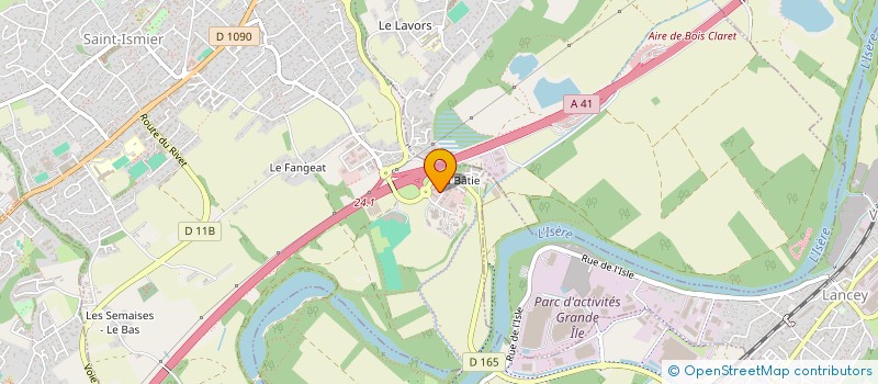 localisation de l'entreprise ORALPES  SAINT-ISMIER