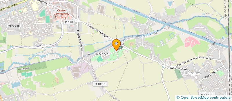 localisation de l'entreprise ORALTA  ISBERGUES