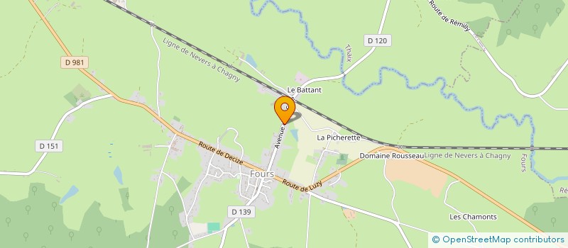 localisation de l'entreprise ORALYS à FOURS