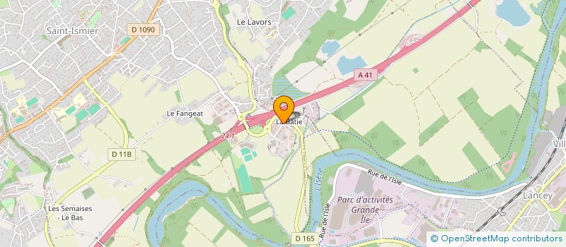 localisation de l'entreprise ORALYS à SAINT-ISMIER