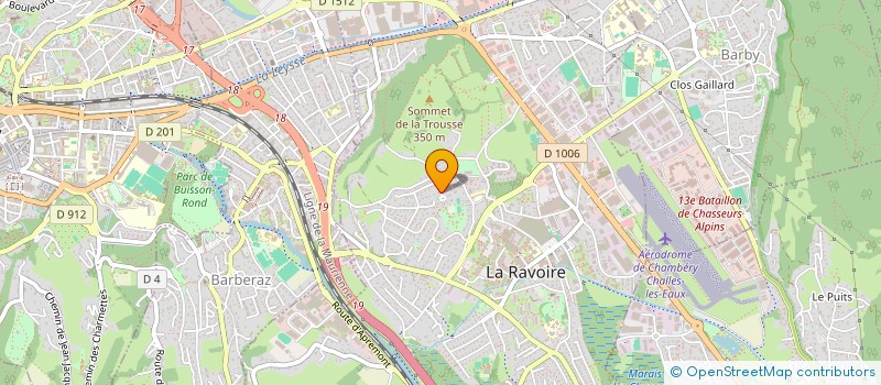 localisation de l'entreprise ORAM  LA RAVOIRE