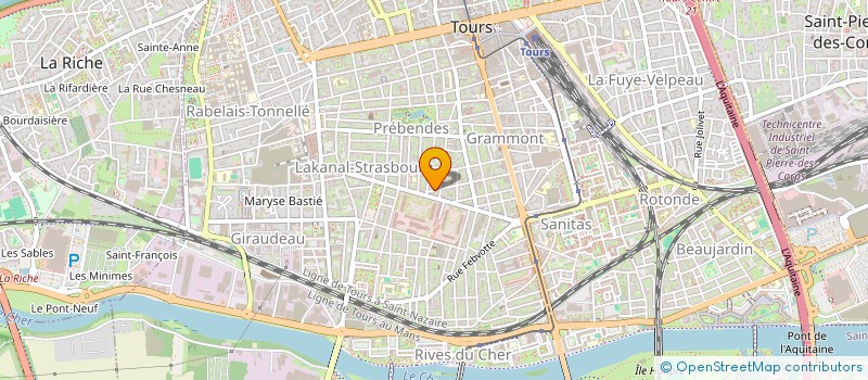 localisation de l'entreprise ORAMA PRODUCTION  TOURS