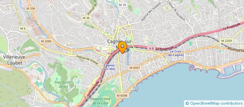 localisation de l'entreprise ORAMCO  CAGNES-SUR-MER