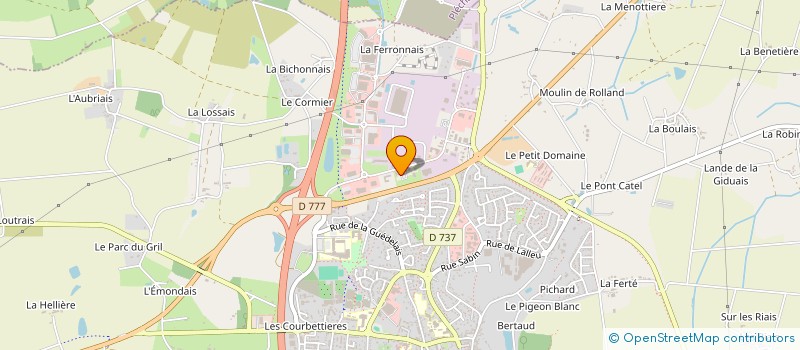 localisation de l'entreprise ORAMMA  BAIN-DE-BRETAGNE