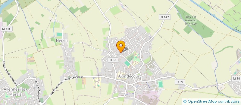 localisation de l'entreprise ORAN 3  GONDECOURT